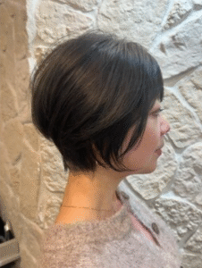 投稿についてもっと詳しく ショートボブ×秋色イルミナカラー